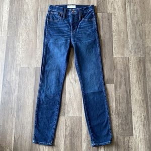 Madewell 10” High-Rise skinny jeans size 25p
